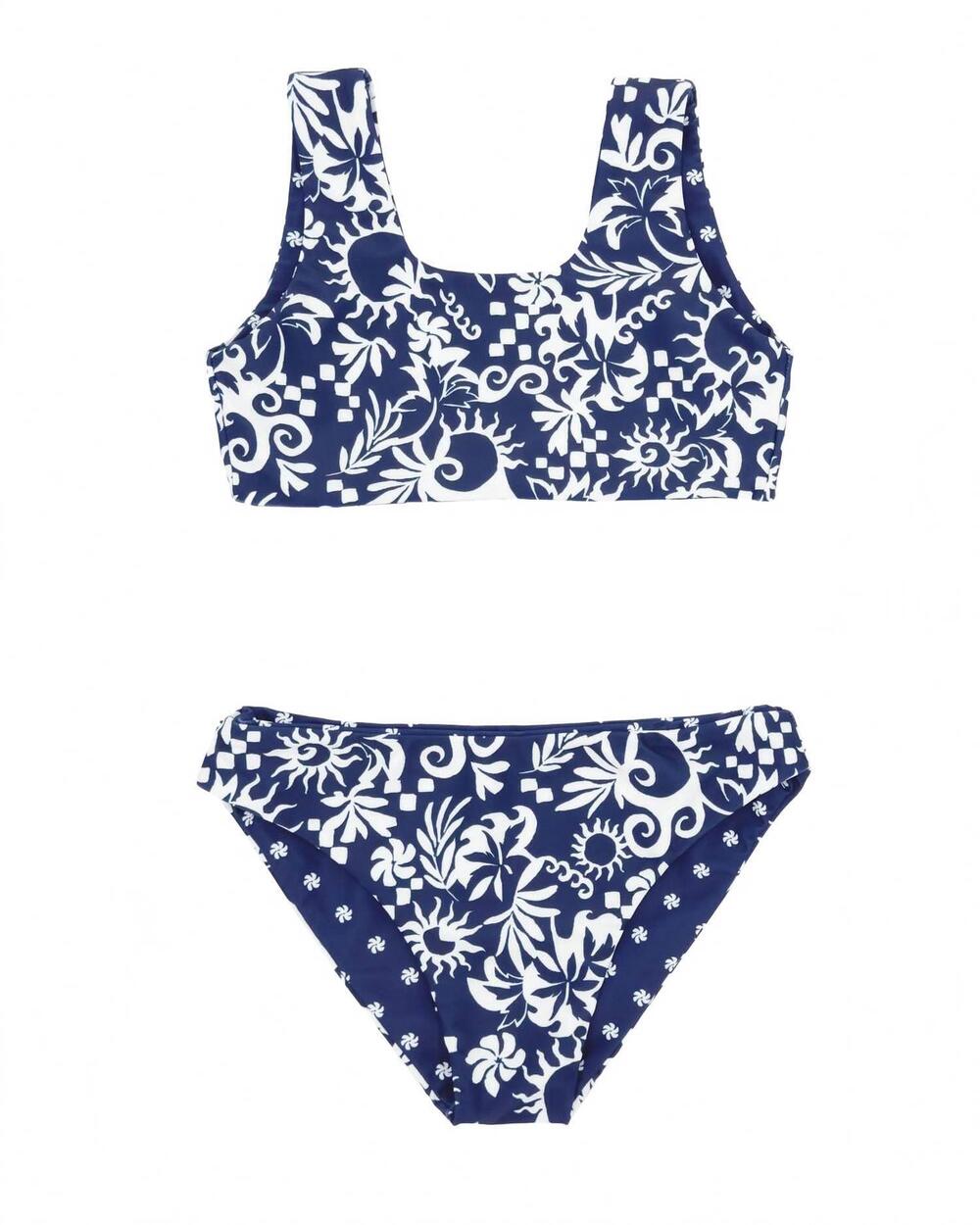 NEW FEATHER 4 ARROW girls' island hopper bikini set in twilight